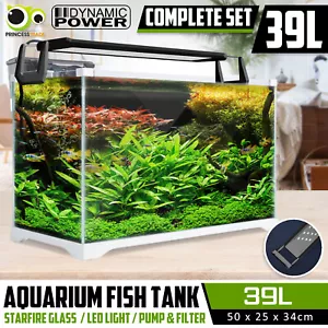 Aquarium Fish Tank Nano STARFIRE LED Light Complete Set Filter Pump 39L - Picture 1 of 12