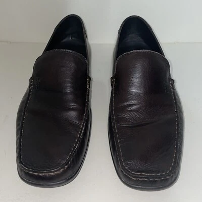 Коричневые кожаные драйверы Hugo Boss 10,5 - Изображение 1 из 4