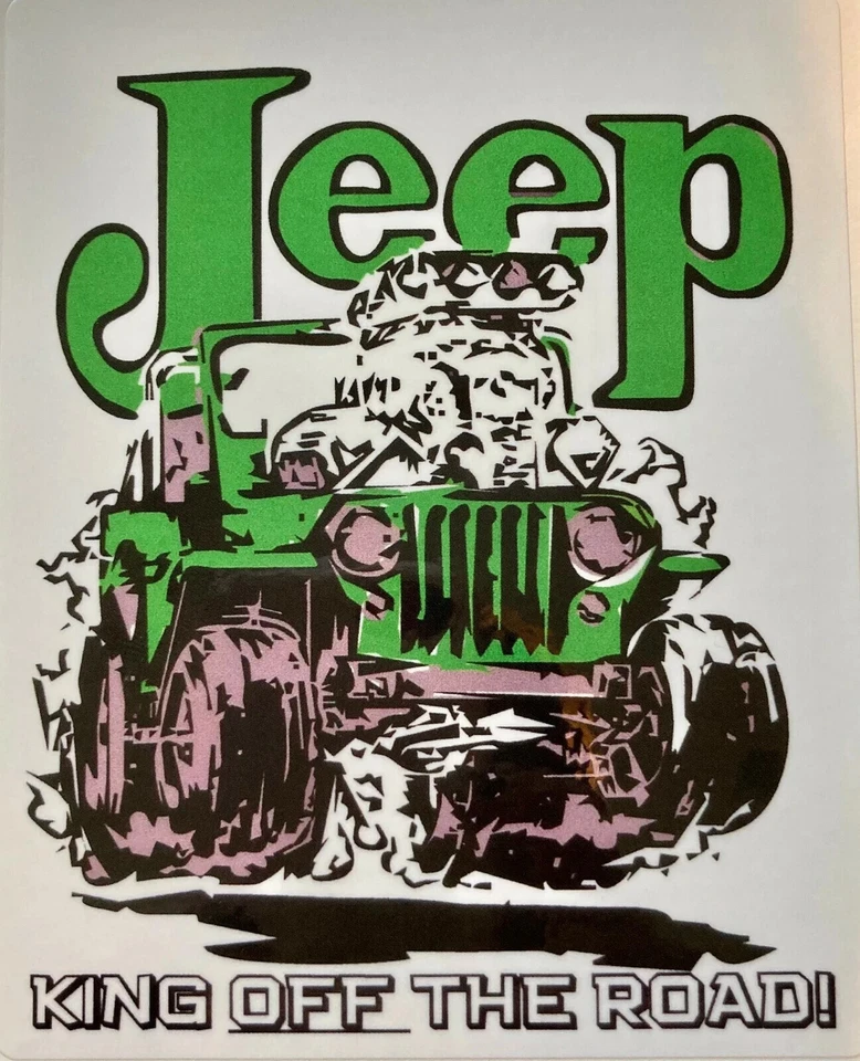 PEGATINA JEEP HOT ROD RAT FINK MOTOCICLISTA MOTOCICLETAS HERRAMIENTAS PISTOLAS Foto 1 de 1