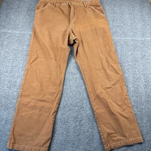 Pantalones Ginew Para Hombres 38X32 Marrón Tabaco Nogal Hecho en EE. UU. América Cotton Spirit - Imagen 1 de 9