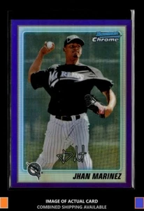2010 Bowman Chrome #BCP186 Jhan Marinez Prospects Purple Refractors /899 Marlins - Picture 1 of 2