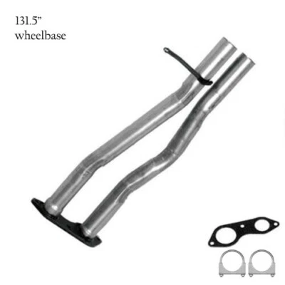 Tubo de escape delantero H compatible con: 1996-1998 Chevy GMC C/K1500 5,7 L 131,5" WB Foto 1 de 4
