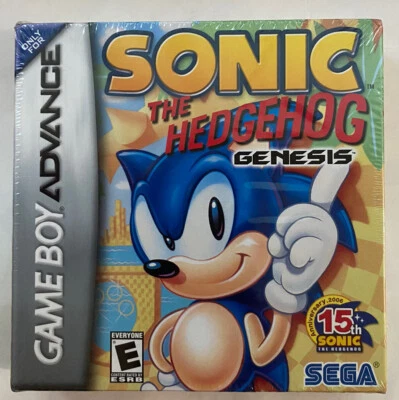 Sonic The Hedgehog Nintendo Game Boy Advance 15º Aniversário Raro Novo Selado - Imagem 1 de 4