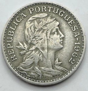 1962 Portugal 50 Centavos - Portuguesa Fifty Centavos- Free Shipping - Picture 1 of 4