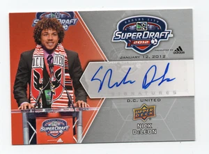 2012 Upper Deck MLS Super Draft autograph Nick DeLeon DC United - Picture 1 of 2