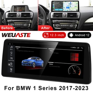 For BMW 1 Series 2017-2023 12.3'' Android Car GPS Radio Stereo Auto Wifi 2G+32GB - Foto 1 di 12