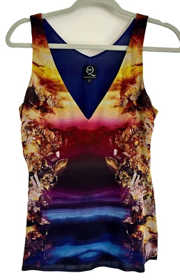 Alexander McQueen шелковый топ цветной, с подкладкой, размер маленький или 6 - Изображение 1 из 4