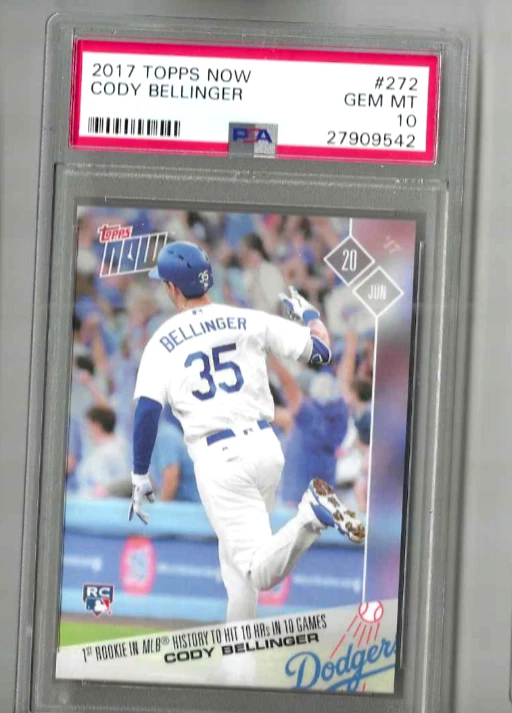 2017 topps cody bellinger psa 10 rookie card - Image 1 of 1