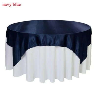 Square Satin Tablecloths Table Covering Cloth Wedding Party Restaurant Decor SPW - Image 1 of 4