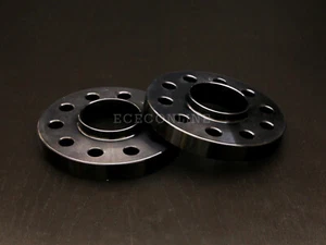 25mm (1") Black Hubcentric 5x120 Wheel Spacers w/ Lip - 72.6mm / 72.56mm Bore - Picture 1 of 3