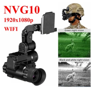 NVG10 Mounted Helmet Night Vision 1920x1080p HD Infrared Night Vision Monocular - Picture 1 of 19