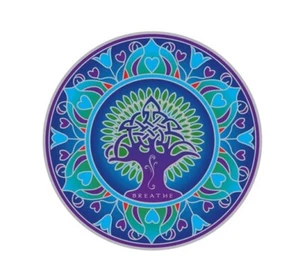"Earth Mandala" Sunlight Sunseal Window Art Sticker Decal Stain Glass Effect - Picture 1 of 3