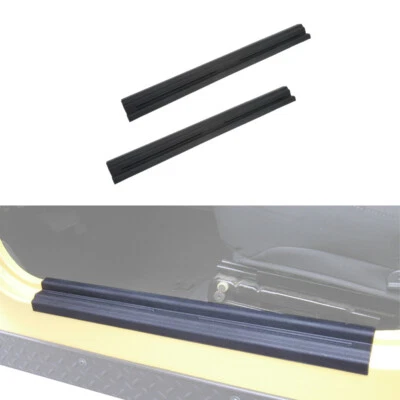 Par de molduras protectoras negras de placa de umbral de puerta para 97-06 Jeep Wrangler TJ e ilimitado Foto 1 de 4