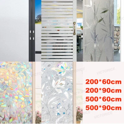 2M-5M Roll Frosted Window Film Bubble Free static cling Etched Privacy Glass UK - Image 1 of 4