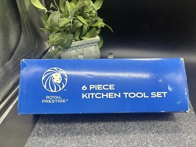 Juego de herramientas de cocina Royal Prestige 6 piezas 18-10 cuchara espátula cucharón pasta nuevo Foto 1 de 4