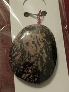 ~ Stunning Rhodonite Pendant Healing Stone Wicca Pagan - Picture 1 of 1