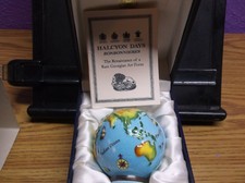 Vintage Halcyon Days Bonbonniere Enamel: Millenium Globe