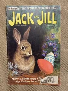 Vintage OSTERN Kinder Zeitschrift Jack und Jill März 1967 Hase Puzzle Spiele - Bild 1 von 24
