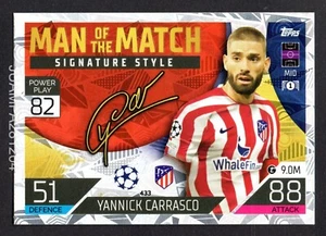 YANNICK CARRASCO #433 ATLETICO MADRID 2022/23 CROMO UEFA MATCH ATTAX 22/23 TOPPS - Picture 1 of 2