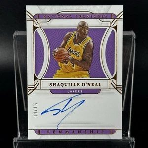 Shaquille Shaq O’Neil 2021-22 National Treasures Penmanship Auto Bronze /15 - Picture 1 of 10