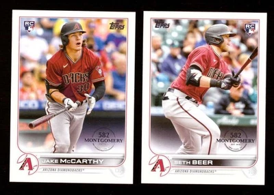 2022 Topps 582 Montgomery Club Logo Parallel - ARIZONA DIAMONDBACKS Team Set  - Image 1 of 4