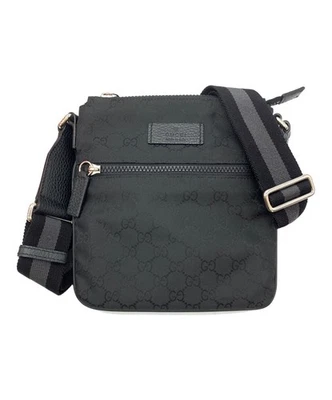 GUCCI GG Bolso de Hombro Negro 449183 De Japón Foto 1 de 4