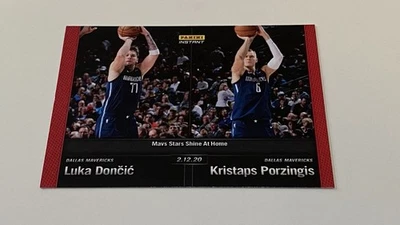 Luka Doncic + Porzingis - 2019-20 NBA Panini Instant #89 - 1 de 75 MUITO RARO - Imagem 1 de 4