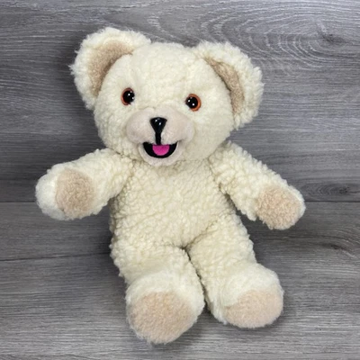 "Oso de peluche suavizante de tela vintage acurrucado Russ 1986 Lever Brothers 10""" Foto 1 de 4