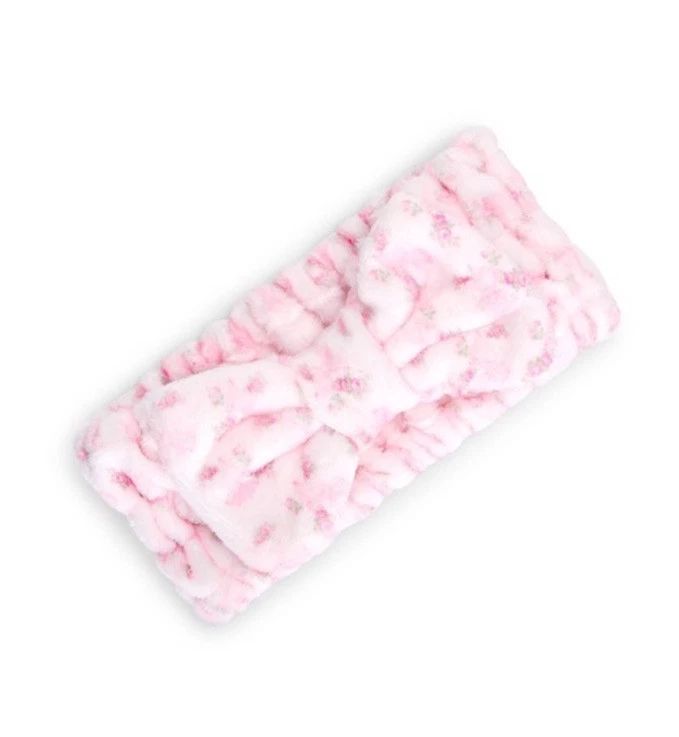 Wet x Goody x LoveShackFancy LSF Wash Cotton Headband Rosa Beaux Pink