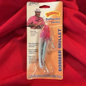 BOMBER  MULLET .. MARK SOSIN .. BM8FSSM .. Pink & White .. Saltwater Lure .. NEW - Picture 1 of 8