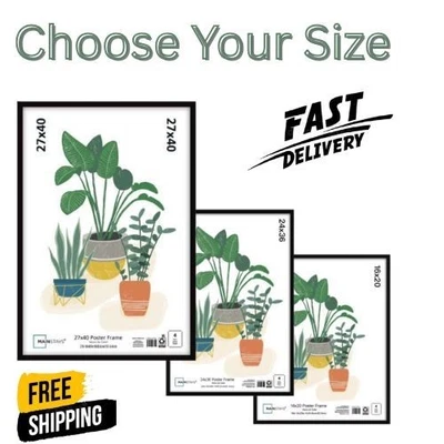 Marco de póster negro básico Mainstays 24x36 envío gratuito EE. UU. (Elige tu talla) Foto 1 de 4