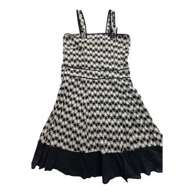 Nolita Black and White Print Shoulder Strap Size S Spring Dress - image 1 of 4