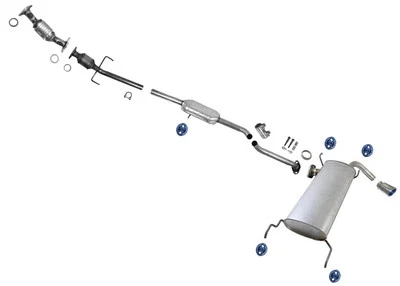 Silenciador de tubo resonador convertidor catalítico de 2,5 L para Mazda CX-7 CX7 2010 2012 Foto 1 de 4