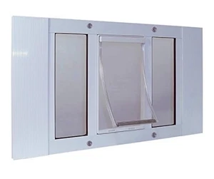 Ideal Pet Products Aluminium Flügelfenster Haustiertür, passend für Fensterbreiten von 33"-38" - Bild 1 von 1