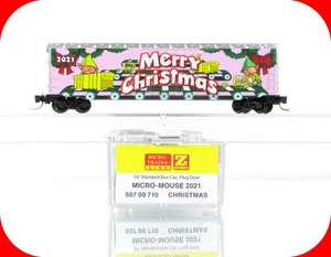 Z Scale ***MERRY CHRISTMAS*** Micro Mouse Box Car 2021 --- Micro Trains 50700710 - Picture 1 of 5