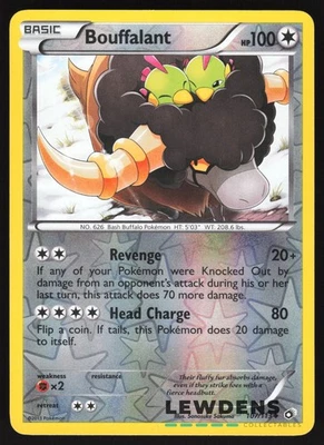Bouffalant - 107/113 - Uncommon Reverse Holo - Legendary Treasures  Pokemon Card - Image 1 of 2