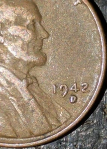 1942-D 1c Wheat Cent D/D Rpm Tilted Rotated Repunched Mint Mark Error - Picture 1 of 16