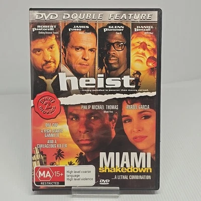 Heist / Miami Shakedown DVD James Russo Philip Michael Thomas - Image 1 of 2