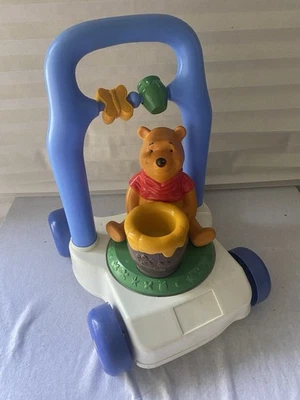 Winnie the Pooh VINTAGE Mattel Spinning Pooh Walker Push Toy Baby 1997 RARE - Image 1 of 4