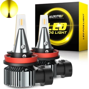 H11 H16 LED Fog Light Bulbs for Ford Fusion 2006-2020 3000K Bright Yellow 3000LM - Picture 1 of 9