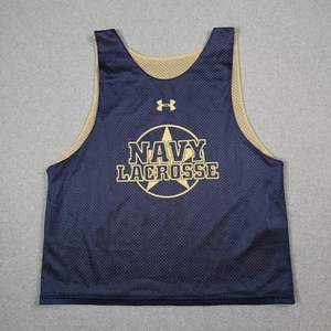 Navy Midshipmen Jersey Mens XL Lacrosse Reversible Player Issued Made in USA - Picture 1 of 13