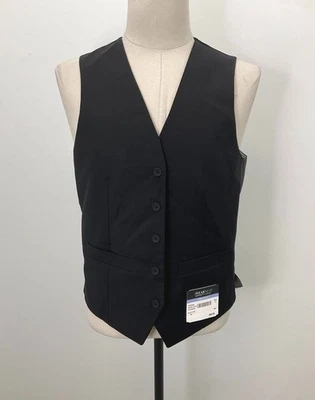 NWT Kenneth Cole Awearness Black Button-Up Chillflex Vest Size S - Image 1 of 4