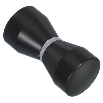 Glass Shower Door Handle, Aluminum Alloy Back-to-Back Cone Door Knob Black - Image 1 of 4