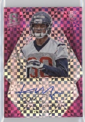 2015 Panini Spectra неоново-розовая призма /10 Кевин Джонсон No210 дебютант с автографом RC - Изображение 1 из 2