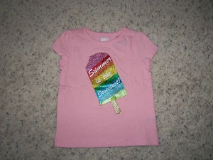 NEW GIRLS CRAZY EIGHT LIGHT PINK CAP SLEEVE T/SHIRT SIZE XS (4) - Picture 1 of 1
