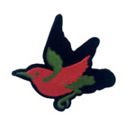 Colourful Hummingbird Cute Bird Embroidery Patches Iron On Sew Clothes Jackets