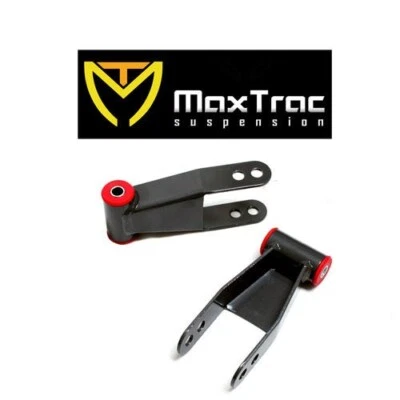 Max Trac Suspensiones 2" Grilletes Bajantes Traseros 1988-1998 Chevy GMC C1500 C2500 Foto 1 de 3