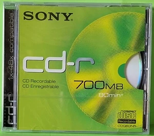 Sony cd-r 700MB/80min | 1x-48x compatible (Rohling) NEU - Bild 1 von 2
