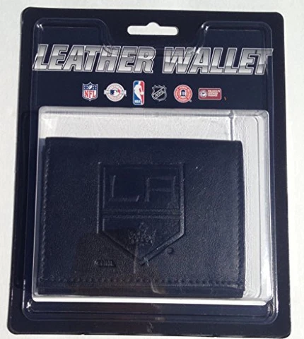 Los Angeles Kings Black Tri-Fold Leather Wallet Cover