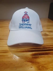 Cappello Berretto Baseball Sherman Williams Paint Cover The Earth Bianco - Foto 1 di 8